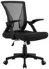 Yaheetech Bürostuhl aus Mesh-Gewebe Höhenverstellbarer Schreibtischstuhl, Ergonomischer Drehstuhl Arbeitsstuhl mit Hochklappbaren Armlehnen Bild 5