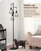 EDISHINE Stehlampe Wohnzimmer 166cm, 3-flammige Stehleuchte Dimmbar, LED wechselbar, Warmweiß, 3 Käfig Lampenschirm aus Metall Bild 2