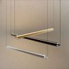 s.luce Ranya LED Up & Down Pendelleuchte mit Glas-Cover & Fernbedienung Schwarz, Klar 160cm Bild 5
