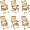 vidaXL 7-tlg. Garten-Essgruppe Massivholz Teak 3059565 Bild 5