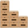 BigDean Schuhbox 10 Boxen stapelbar mit Sichtfenster & Schublade Schuhe Spielzeug etc. (Set, 10 St, Schuhbox), Bemalbar, Dekorierbar, Stapelbar Bild 2