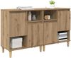 vidaXL Sideboards 2 pcs Artisan-Eiche 60 x 35 x 70 cm Holzwerkstoff 3415572 Bild 3