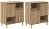 vidaXL Sideboards 2 pcs Artisan-Eiche 60 x 35 x 70 cm Holzwerkstoff 3415572 Bild 2