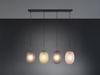 LED Pendelleuchte 4-flammig mit farbigen ovalen Glasschirmen B: 117cm Bild 3