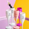 KOZIOL Sektglas CHEERS No. 1 COLOR UP Glas 100 ml mit Druck, 4 Motive, 4-tlg, Kunststoff, spülmaschinengeeignet Bild 3