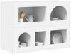 vidaXL Sideboard ELST Weiß 80,5 x 35 x 59 cm Holzwerkstoff 891324 Bild 3