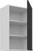 Küchen Hängeschrank 45 cm ARIA Schwarz ultra matt + Weiss matt, hochwertige Fronten mit Anti Fingerprint Beschichtung Küchenzeile Küchenblock Bild 3