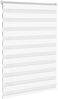 vidaXL Doppelrollo Weiß 115x100 cm Stoffbreite 110,9 cm Polyester 4014732 Bild 3