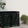 vidaXL Erweiterung für Mülltonnenbox Schwarz Massivholz Kiefer 825111 Bild 3