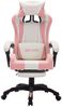 vidaXL Gaming-Stuhl mit RGB LED-Leuchten Rosa und Weiß Kunstleder 288014 Bild 4