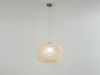 Pendelleuchte ASHFORD einflammig Kristall Glasschirm Bernsteinfarben, Ø 40cm Bild 3