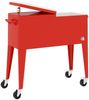 vidaXL Kühlwagen mit Rollen Rot 92x43x89 cm 93743 Bild 4
