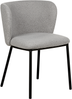 Esszimmerstuhl 2er Set MINA Bouclé Grau Bild 5
