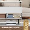 KOMFOTTEU Couchtisch, Kaffeetisch mit anhebbarer Tischplatte, 80 x 40 x 46-60 cm Bild 3