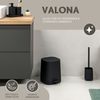 eluno VALONA Kosmetikeimer, Kunststoff, schwarz, 21 x 25,5 x 21 cm Bild 2