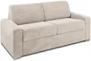 Vente-unique - CALITO Sofa SamtStoff Beige - B 223 cm95 cm x H 99 cm x L 194 cm Bild 2