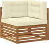 IKAYAA Modulares Gartenmöbel-Set aus Holz – Flexible Ecksofa-Konfiguration für Entspannung im Freien Bild 4
