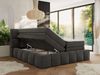 Boxspringbett NIRA KING, Doppelbett mit Fußteil, 7-Zonen Multipocket-Matratzen und Topper, Schlafzimmerbett - 140 x 200 cm - Dunkelgrau Velvet - H4 Bild 3