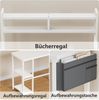 Furnicopia Eckschreibtisch 140 * 120cm Schreibtisch mit LED und USB L-förmiger Computertisch (Mit großem Ablagefach, USB-Ladeanschluss und Steckdose) Bild 3