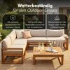 STEELSØN 'Mizaru' Premium Gartenlounge, Gartenmöbel Set mit Tisch, Akazienholz, wetterfest und UV-beständig, Outdoor Ecksofa mit 4 Sitzen Bild 3