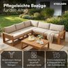 STEELSØN 'Mizaru' Premium Gartenlounge, Gartenmöbel Set mit Tisch, Akazienholz, wetterfest und UV-beständig, Outdoor Ecksofa mit 4 Sitzen Bild 4