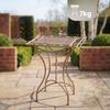 CLP Gartentisch Asina quadratisch 60x60 cm Beistelltisch im Jugendstil,antik braun Bild 2