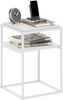 Furinno Moretti Modern Lifestyle Stapelbares Regal, 2-stufiger, Solides Weiß/Weiß Bild 1