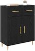 vidaXL Sideboard Schwarz Eichen-Optik 69,5 x 34 x 90 cm Holzwerkstoff 882265 Bild 3