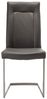 2er Set MALVINO Esszimmerstuhl grau Leder Catania 48cm x 103cm x 67cm Bild 2