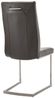 2er Set MALVINO Esszimmerstuhl grau Leder Catania 48cm x 103cm x 67cm Bild 3
