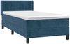 vidaXL Boxspringbett mit Matratze Dunkelblau 100x200 cm Samt 3131067 Bild 3