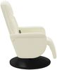 vidaXL Massagesessel mit Fußteil Creme Samt 356699 Bild 5
