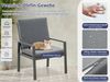 MeXo Gartenlounge-Set Lounge Gartenmöbelset Aluminium Wetterfest, (6-tlg, 6 x Sessel, 12 x Kissen), Loungemöbel Outdoor wetterfest für 6 Personen Bild 2