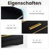 Nachttisch mit LED Licht USB-Anschluss und Typ-C-Ladestation Nachtschrank mit Bewegungssensor Schwarz Bild 3