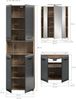 Badezimmer-Set >Ice< in Nox Oak / Schwarz - 135x185x46cm (BxHxT) Bild 5