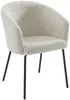Vente-unique - MORONI Stuhl Stoff Beige - B 58,5 cm x H 79 cm x L 56,5 cm Bild 4