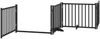 vidaXL 6-tlg. Hundetor mit Tür Faltbar Schwarz 480 cm Pappelholz 3155737 Bild 4