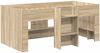 vidaXL Bett mit Tunnel 3 Stk. Sonoma und Pink Holzwerkstoff 3423494 Bild 4