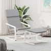 vidaXL Fußhocker Hellgrau 51x41x40 cm Stoff 351064 Bild 3