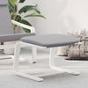 vidaXL Fußhocker Hellgrau 51x41x40 cm Stoff 351064 Bild 2