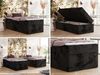 Boxspringbett 90x200 Polsterbett ZERO 90 Einzelbett ohne Kopfteil, inkl. Stauraum & Multipocket-Matratze, Hotelbett - Schwarz Plüsch - H3 - Topper Visco Bild 2
