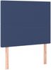 vidaXL Boxspringbett mit Matratze Stoff Blau 120x200 cm, Härtegrad: H2 [3136987] Bild 5
