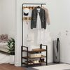 vidaXL Garderobenständer Altholz 75 x 34 x 184 cm Holzwerkstoff 879957 Bild 4