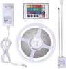 B.K.Licht - LED Strip 5m mit Fernbedienung, buntes RGB Licht, dimmbar, Farbwechsel, LED Streifen, Leiste, Zimmer deko, Gaming Deko, Band, Lichtleiste, Lichtband, 500 x 1 x 3 cm, Weiß Bild 4