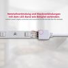 B.K.Licht - LED Strip 5m mit Fernbedienung, buntes RGB Licht, dimmbar, Farbwechsel, LED Streifen, Leiste, Zimmer deko, Gaming Deko, Band, Lichtleiste, Lichtband, 500 x 1 x 3 cm, Weiß Bild 3