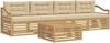 vidaXL Outdoor-Sofagarnitur 5 pcs Weiß und Beige Massivholz Akazie 3390023 Bild 2