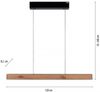 Paul Neuhaus 2570-79 PURE E-MOTION LED Pendelleuchte schwarz matt mit Holz höhenverstellbar Bild 4