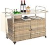 LVHOM Küchenwagen 131×50×91 cm Outdoor-Insel, Servierwagen, Kücheninsel, Rollen feststellbar, Eiskübel, pflegeleicht,bis zu 70kg Bild 3