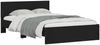vidaXL Bettgestell mit Kopfteil Schwarz 120x190 cm 3207512 Bild 3