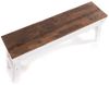 DESIGN DELIGHTS Sitzbank KÜCHENBANK "ALDO", faltbar, 112x48x28 cm (LxHxB), Holzbank, 06 weiß Bild 4
